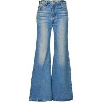 Levi's Ribcage Jeans para Mujer en Denim Azul