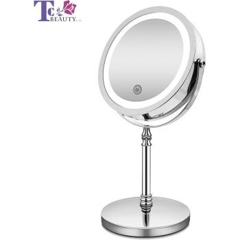 USB Rechargeable 10X Magnification Vanity Mirror with Dimming Lights