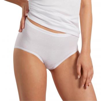 Mey Slip Damen-Taillenslip 2er-Pack Feinripp Uni – Größe 38 – Weiß