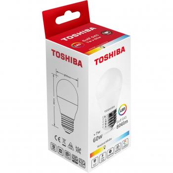 Bombilla Toshiba G45 E27 7W 4000K Luz de Día Eco Friendly