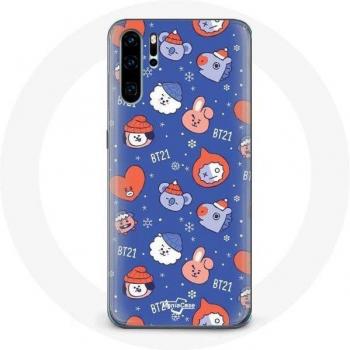 Fundas de Lujo BT21 Noel 2023, Exclusivo Huawei P30 Pro