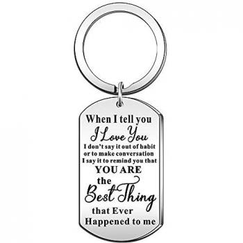 JETTOP Birthday Keyring for Boyfriend Girlfriend