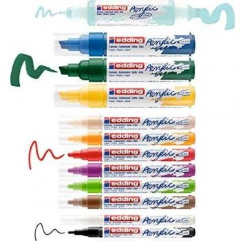 Acrylmarker Set mit 12 Farben