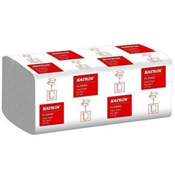 Katrin Classic Zig Zag Hand Towel, White, Pack of 20 with 200 Sheets