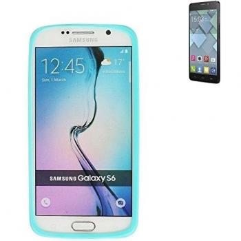 Parachoques de TPU para Alcatel One Touch Idol X, turquesa