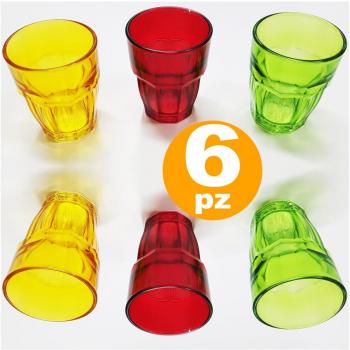 Costa Sweet 6‑Bicchieri: Vetro Colorato per Caffè, Liquore e Shot