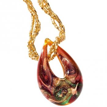 Feiner Murano‑Glas Anhänger “Diémer Highlights” für Damen