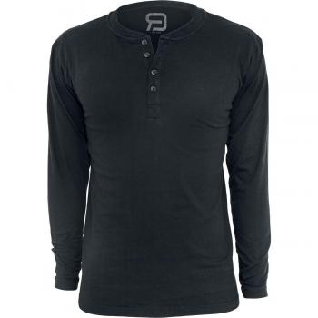 Maglia Uomo Maniche Lunghe Basic Henley