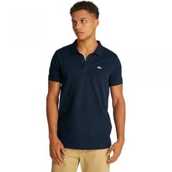 Polos Flag Tommy Jeans Slim Blue S