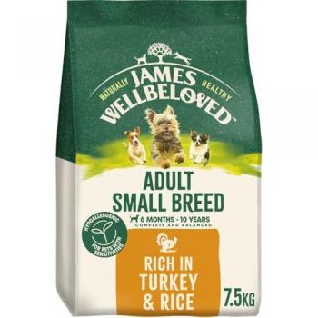 Adult Small Breed Turkey & Rice Dog Food, Hypoallergenic – 7.5 kg