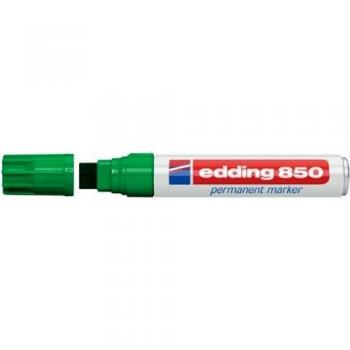 Edding, Marker, 850 Permanent Marker, Keilspitze, Grün, 5 Stück