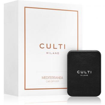 Culti Milano Duftdiffusor für Autos Schwarz Mediterranea + Nachfüllpack 73x53 cm