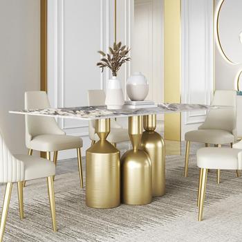63 Marble Dining Table Mid-Century Modern for 6