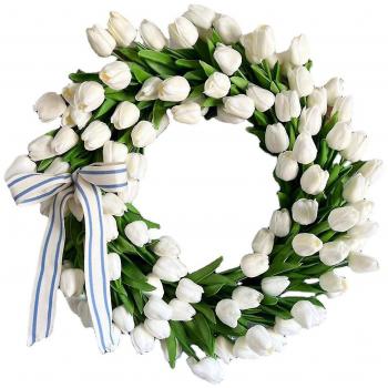 Décoration Entrée Tulipe Blanche