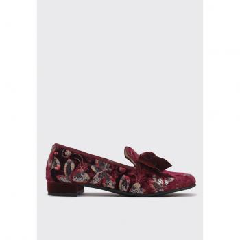 Chaussettes élégantes Sandra Elvira Bordeaux