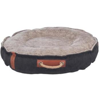 Trixie Be Nordic Tierbett Fohr Rund Soft Schwarz / Sand