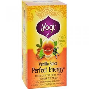 Yogi Tea Perfect Energy Vanilla Spice 16 Tea Bags 1.12 oz