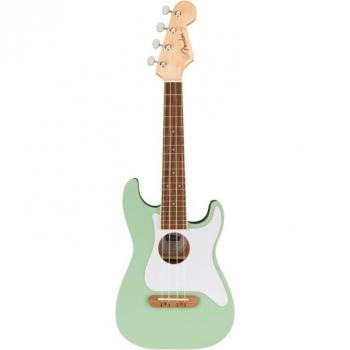 Fender Strat Uke Surf Green with Soft Case
