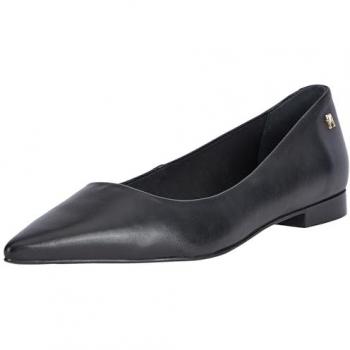 Tommy Hilfiger Damen Ballerinas Th Pointy Ballerina FW0FW08291 Schwarz