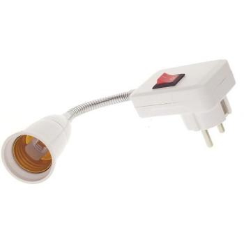 E27 Lamp Base Flexible Extension 10cm 30cm 50cm