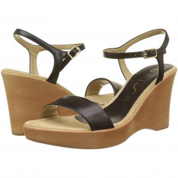 Unisa Rita_18_NA Peeptoe Sandalen, Schwarz, 37 EU