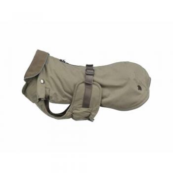 Trixie Hundebekleidung Hermy Mantel 2‑in‑1 – Olivgrün, 33 cm