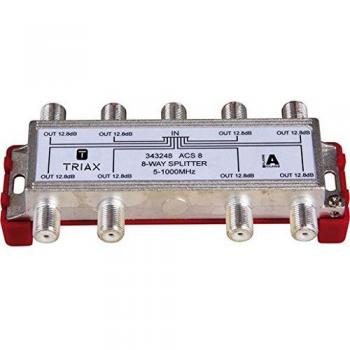 Triax F 8‑Way 5‑1000 MHz Distrib. con Ritorno 12,3 dB – Morsettiera ACS‑8