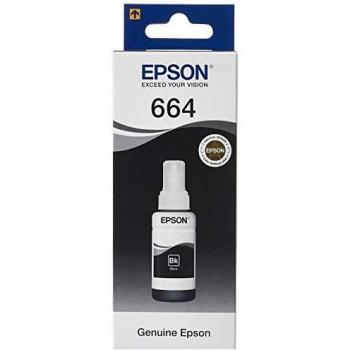 Epson EcoTank 664 Black Genuine Ink Bottle, Amazon Dash Replenishment Ready