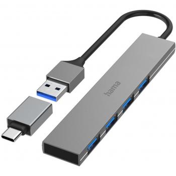 Hama 4-Port USB-C Hub