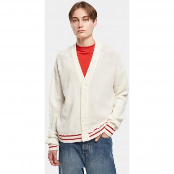 Urban Classics Sportlicher Boxy-Cardigan für Herren in Weißsand, 3XL
