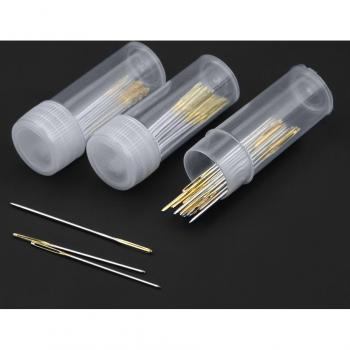 30Pcs Gold Sewing Needles for Cross Stitch Size 22# 24# 26#
