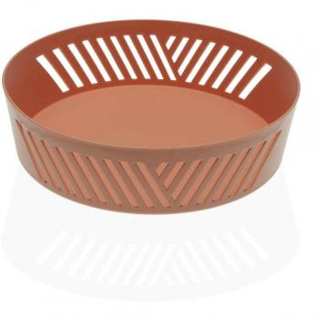Obstschale aus Terrakotta PP Versa (24,5 x 6,5 x 24,5 cm)