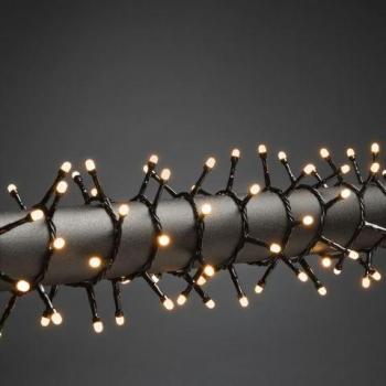 Konstsmide Frosted LED Lichterkette bernsteinfarben