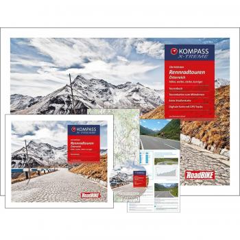 Die höchsten Rennradtouren Österreich: mit Tourenbuch, Tourenkarten zum Mitnehmen, Extra-Straßenkarte, DVD mit GPX-Tracks