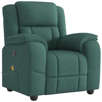 Reclinador Massagista VidaXL Poltrona Verde Escuro