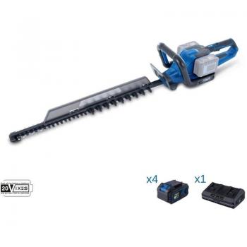 Scheppach Cortasetos 2x20V, 4 Baterías 4.0Ah + Cargador Doble Ixes