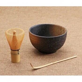 Matcha Set: Bamboo Bowl, Scoop, Whisk for Tea Ceremony