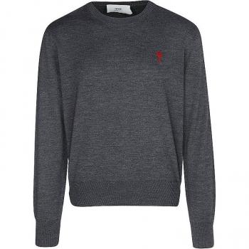 AMI PARIS Herren Pullover Grau S Hks111.Kn0025