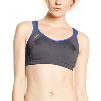 Dynamic Support Bra with Shock Absorbing Technology – Dark Grey