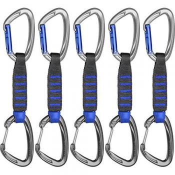 Mammut 5er Pack Crag expressset – Ruban, Unisexe Adulte, argenté (Straight Gate/Wire Gate)