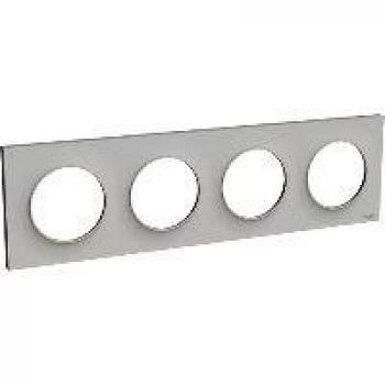 Odace Styl Plaque 4 Postes Sable 71mm