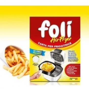 FOLI CARTA TRAFORATA X FRIGGITRICE AD ARIA QUADRATA 18 CM MISURA PICCOLA CONFEZIONE 15 PZ