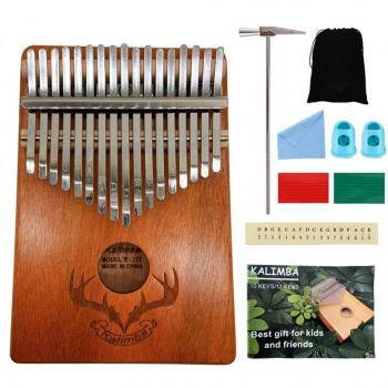 Percussive Piano Kalimba 17 Touche Acajou