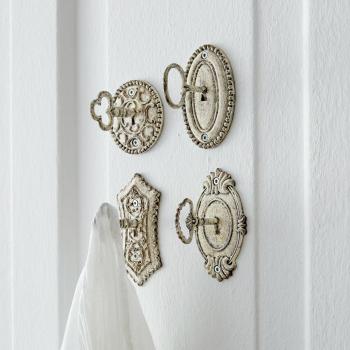 Mirabeau Haken 4er Set Codrington antiksilber