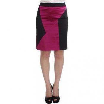Black Flared Midi Skirt by Lardini