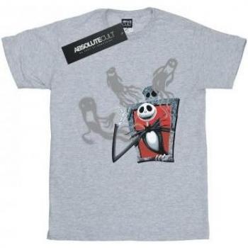 T-shirt Grigia Uomo Disney Nightmare Before Christmas Jack Fantasmi