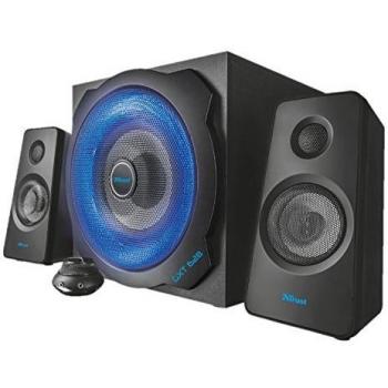 Trust gxt 628 sistema diffusori audio 2.1 sub illuminazione led potenza tot 120w rms colore nero