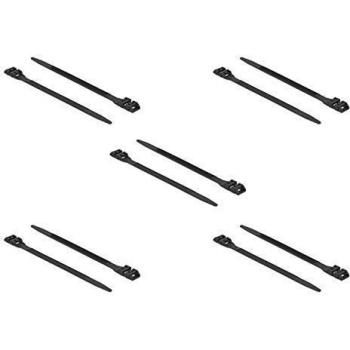 Releasable Cable tie Nylon Noir 10 pièces