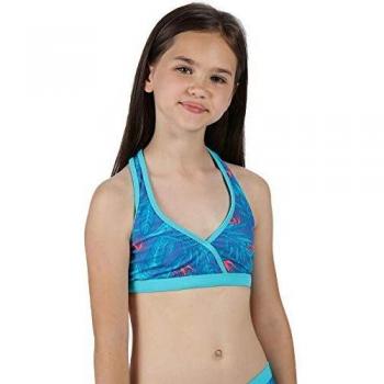 Regatta Mädchen Hosanna Swim Top Bad Tops, VictoriaBlue, 8 Jahre