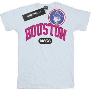 Houston College T-Shirt für Männer L weiß